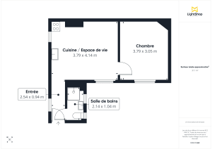Appartement de 31.13 m² à Paris