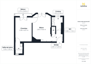 Appartement de 34.0 m² à Paris
