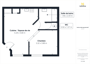 Appartement de 43.0 m² à Bordeaux