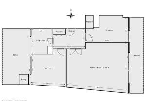 Appartement de 61.0 m² à Bordeaux