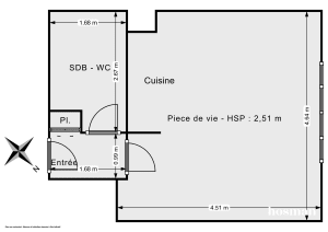 Appartement de 26.0 m² à Lille