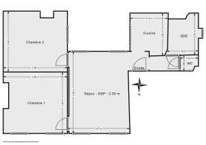 Appartement de 50.0 m² à Paris