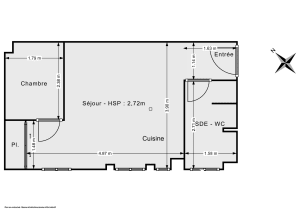 Appartement de 27.0 m² à Paris