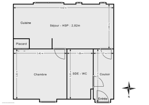 Appartement de 38.0 m² à Bègles