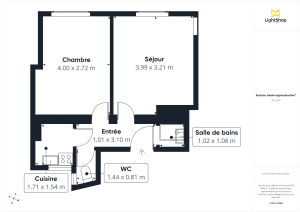 Appartement de 32.4 m² à Paris