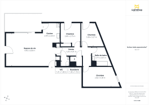 Appartement de 85.3 m² à Nantes