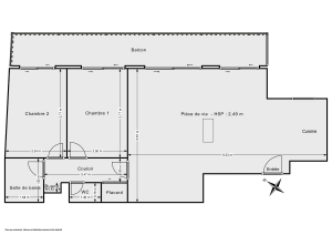 Appartement de 65.0 m² à Paris