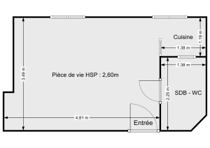 Appartement de 20.0 m² à Paris