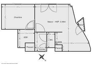 Appartement de 33.2 m² à Levallois-Perret