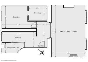 Appartement de 53.0 m² à Paris