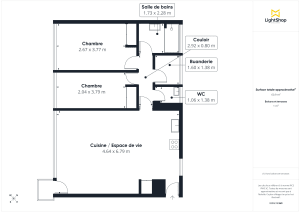 Appartement de 64.0 m² à Paris