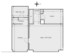 Appartement de 46.7 m² à Paris