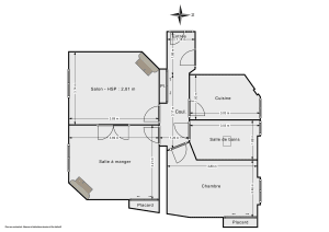Appartement de 51.76 m² à Courbevoie