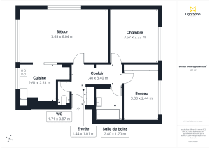 Appartement de 63.0 m² à Versailles