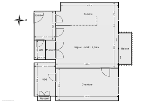 Appartement de 49.0 m² à Paris