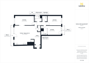 Appartement de 90.68 m² à Paris