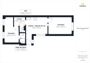 Appartement de 38.52 m² à Paris