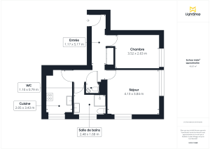 Appartement de 46.55 m² à Issy-les-Moulineaux