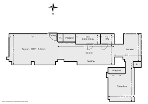 Appartement de 33.0 m² à Paris