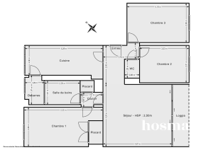 Appartement de 76.0 m² à Meudon-la-Forêt