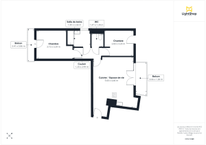 Appartement de 57.66 m² à Montreuil