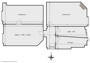 Appartement de 52.0 m² à Paris