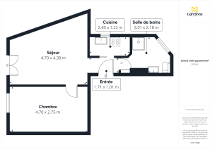Appartement de 40.0 m² à Paris