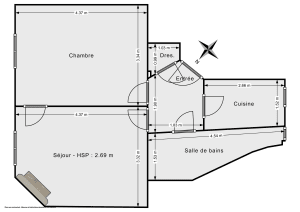 Appartement de 41.2 m² à Paris