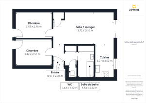 Appartement de 51.0 m² à Sceaux