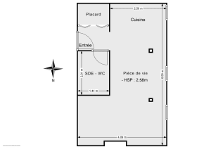 Appartement de 22.0 m² à Paris
