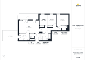 Appartement de 85.5 m² à Bordeaux