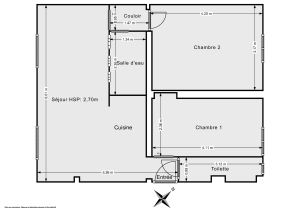 Appartement de 48.5 m² à Paris