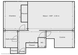 Appartement de 47.0 m² à Paris