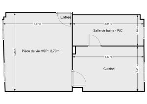 Appartement de 30.2 m² à Paris