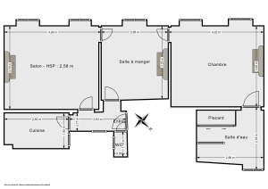 Appartement de 60.0 m² à Paris