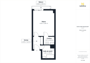 Appartement de 31.0 m² à Paris