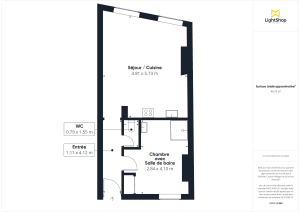 Appartement de 45.0 m² à Bordeaux