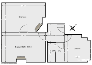 Appartement de 38.92 m² à Clichy
