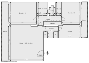 Appartement de 79.76 m² à Saint-Cloud