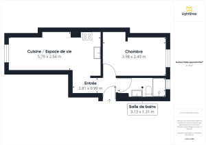 Appartement de 32.51 m² à Paris