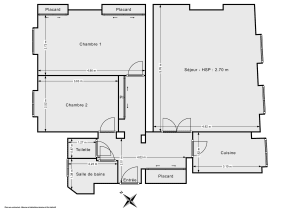 Appartement de 69.0 m² à Paris