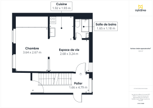 Appartement de 25.8 m² à Paris