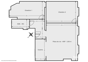 Appartement de 58.0 m² à Paris