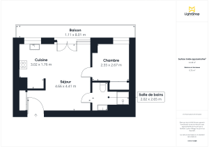 Appartement de 34.12 m² à Clamart