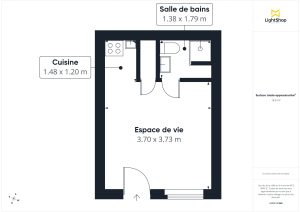 Appartement de 19.0 m² à Paris