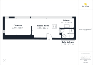 Appartement de 25.5 m² à Paris