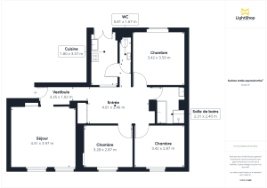 Appartement de 77.0 m² à Paris