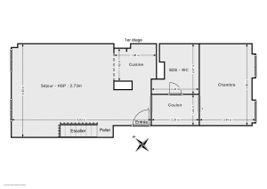 Appartement de 62.0 m² à Paris