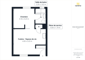 Appartement de 34.26 m² à Bordeaux