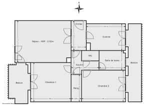 Appartement de 63.16 m² à Marseille